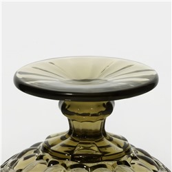 Креманка стеклянная Magistro «Ла-Манш», 350 мл, 12×10.5 см, цвет зелёный