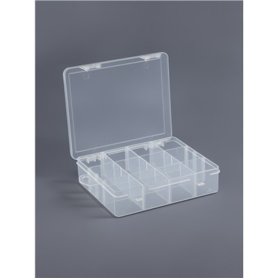 Органайзер для хранения мелочей, с подвесом, 12 ячеек, 14×12×3.3 см, прозрачный