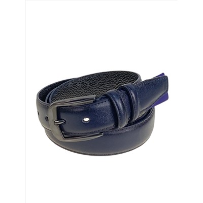 Ремень мужской из искусственной кожи, цвет синий