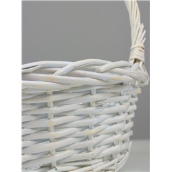 Корзина плетёная Des, ива, белый