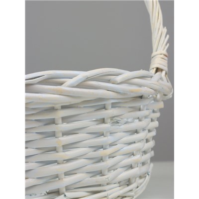 Корзина плетёная Des, ива, белый