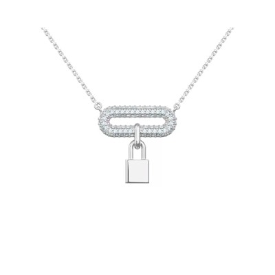 Колье из серебра куб.циркон., ЗК0320444