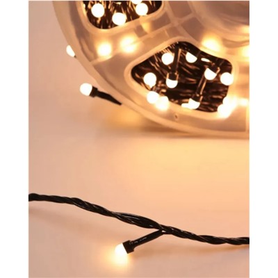 Гирлянда жёлтого свечения 50М, 300LED, 7 РЕЖИМОВ, 220В