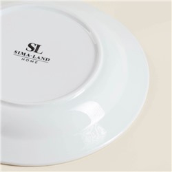 Тарелки SL Home «Винтаж фрэнч», d=22.5 см, набор 2 шт., фарфор, белые