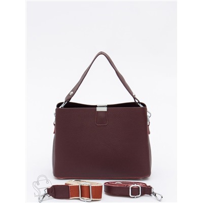Сумка женская кожаная 99119NN wine red Natale Navetta