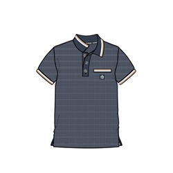 Джемпер трикотажный с воротником поло для мальчиков