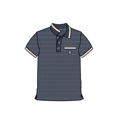 Джемпер трикотажный с воротником поло для мальчиков