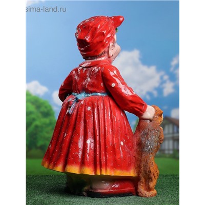 Садовая фигура из гипса «Тёща с котом и собакой», 51×44×77 см, МИКС