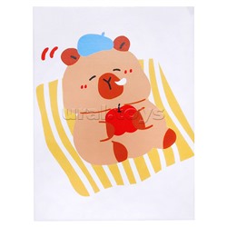 Набор творческая мастерская "Капибара на отдыхе" 30*40 см.