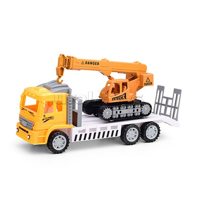 Автовоз "Мегастройка" с гусеничным краном, в пакете