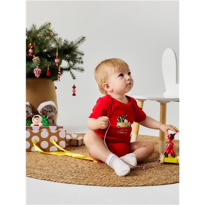 Боди детское «Крошка Я» My 1st Christmas, рост 74-80 см