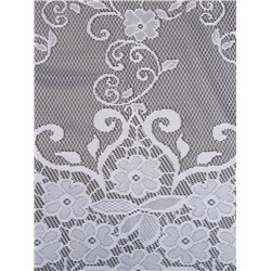 Тюль на кухню со шторной лентой, 305×165 см, цвет белый, 100% полиэстер