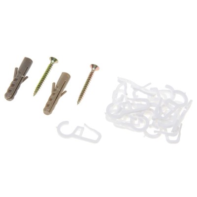 Карниз двухрядный, 280 см, цвет белый