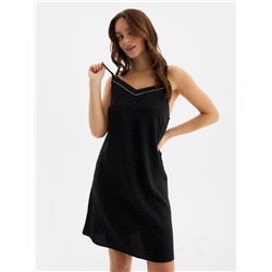 Сорочка ночная женская KAFTAN Leo black collection, размер 48-50, чёрная