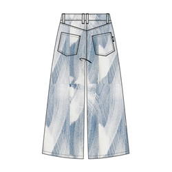 Брюки текстильные джинсовые для девочек