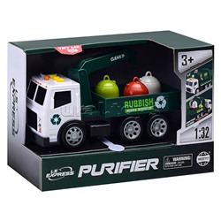 Машина "Кран" 1:32 (свет, звук) в коробке