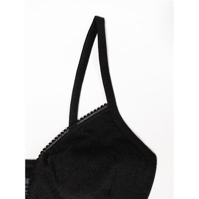 4486-02 Топ для девочки черный (BAYKAR)