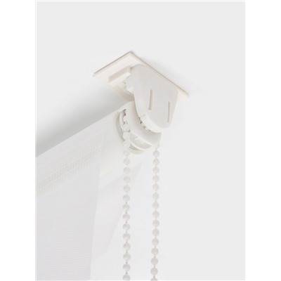 Штора рулонная 50×160 см «День и Ночь», по полотну 46×160 см, белая