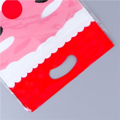 Пакет подарочный новогодний, с zip-lock застежкой, «Дед Мороз», 15×23±1 см