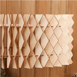 Абажур для бани и сауны «Шар с зигзагами», фанера, d=45 см, «Добропаровъ»