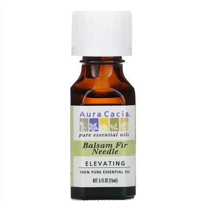 Aura Cacia, 100% чистое эфирное масло, хвоя пихты бальзамической, 15 мл (0,5 жидк. унции)