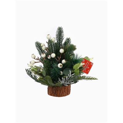 Новогодняя композиция на стол «Зимнее волшебство. Лесной фестиваль», веточки ягод, 30 см