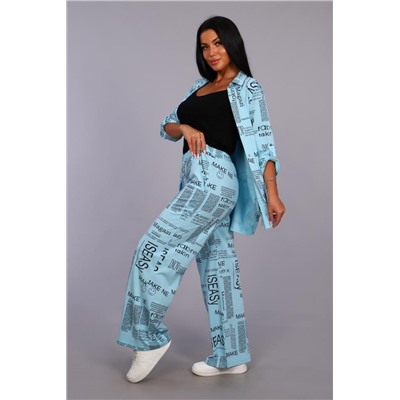 Брюки 36562 (Голубой)