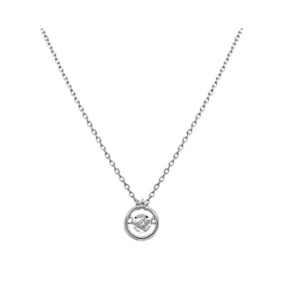 Колье из серебра куб.циркон., ТФК-84