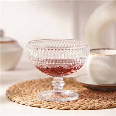 Креманка SL Home «Ларго», 300 мл, 12×10 см, стекло, прозрачная