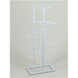 Подставка для цветов Greengo, 6 полок, 44×22×105 см, напольная, металл, белая