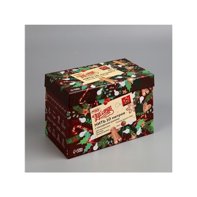 Гирлянда «Нить» 10 м с насадками «Шарики 2.5 см», IP44, тёмная нить, 100 LED, свечение мульти (RG/RB), мигание, 220 В