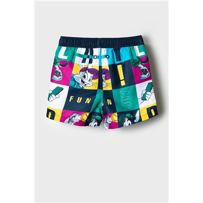 Шорты текстильные плавательные для мальчиков, средней длины PLAYTODAY, 1239577