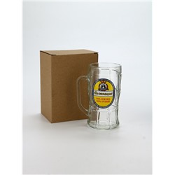 Кружка пивная стеклянная «Настоящий мужчина», 500 мл