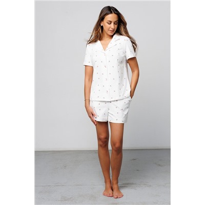 Пижама с шортами с шортами и рубашкой 410WHT НАТАЛИ, 1131172