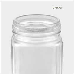 Банка для сыпучих продуктов BellaTenero «Эко», 270 мл, 6×10.5 см, с пробковой крышкой, стекло