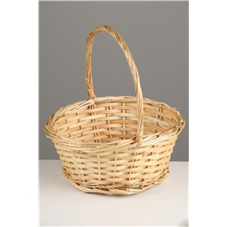 Корзина плетёная для хранения, ива, круглая, цвет натуральный, набор 2 шт.
