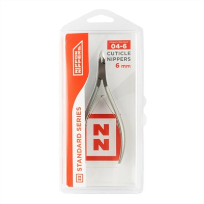 Nippon Nippers Кусачки маникюрные для кутикулы / Standard NN_NS-04-6, двойная пружина, ручная заточка, 6 мм 23824