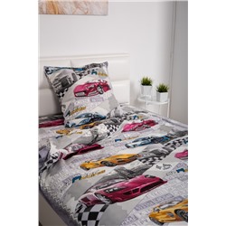 КПБ Форсаж бязь 1,5 сп с 1 наволочкой