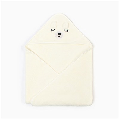 Полотенце - уголок LoveLife «Дружок», 80×80 см, микрофибра, белое