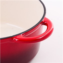 40620 Кастрюля чугун 2,6 л эмаль/покрытие красная MB (х4)