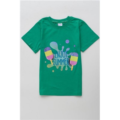 футболка детская с принтом 7447 (Зеленый)