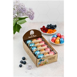 Кедровый грильяж Ассорти / клюква, черника, облепиха / шоу-бокс / 400 г / 10 шт  / ТМ Сибирский кедр