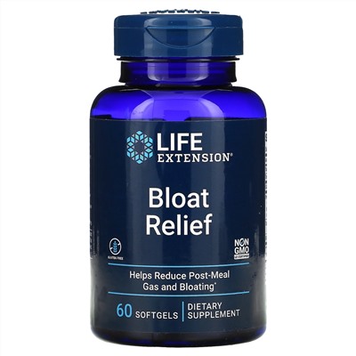 Life Extension, Bloat Relief, 60 Softgels