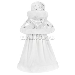 Сувенир "Внучка Деда Мороза" в белой шубке, 40 см.