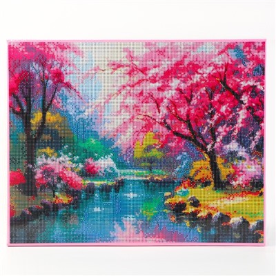 Алмазная вышивка полное заполнение «Природа», на раме, 40×50 см