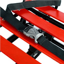 Санки детские "Мишутка-1" Универсал (черный-красный) в коробке