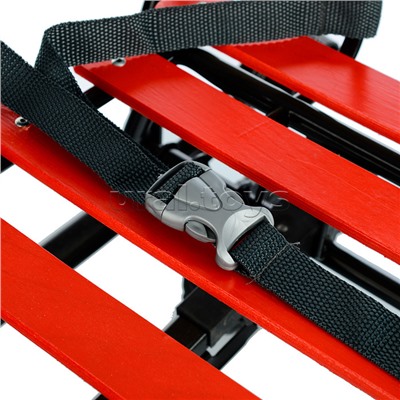 Санки детские "Мишутка-1" Универсал (черный-красный) в коробке