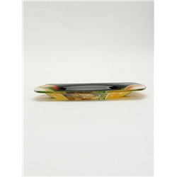 Тарелка новогодняя плоская «Апельсины», 20×20 см