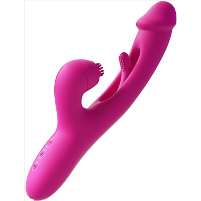 Розовый вибратор-кролик G Spot Ultra - 26,5 см.