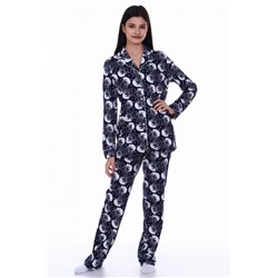 Пижама-костюм для девочки арт. ПД-006 (Кошки синие)